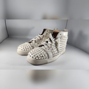 Christian Louboutin  LEATHER HIGH TRAINERS Size 9
